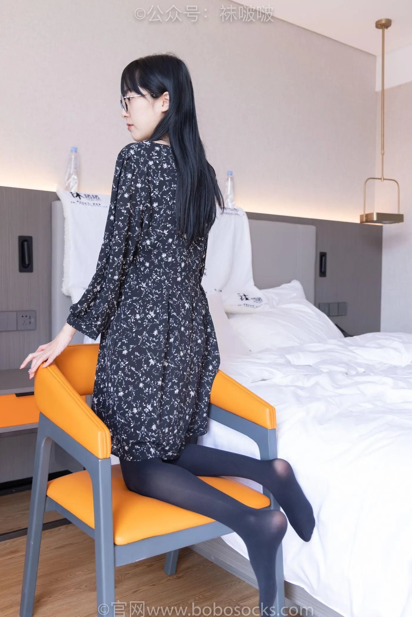 [BoBoSocks袜啵啵]NO.064 稚予-平底鞋、厚黑丝 [137P]插图3